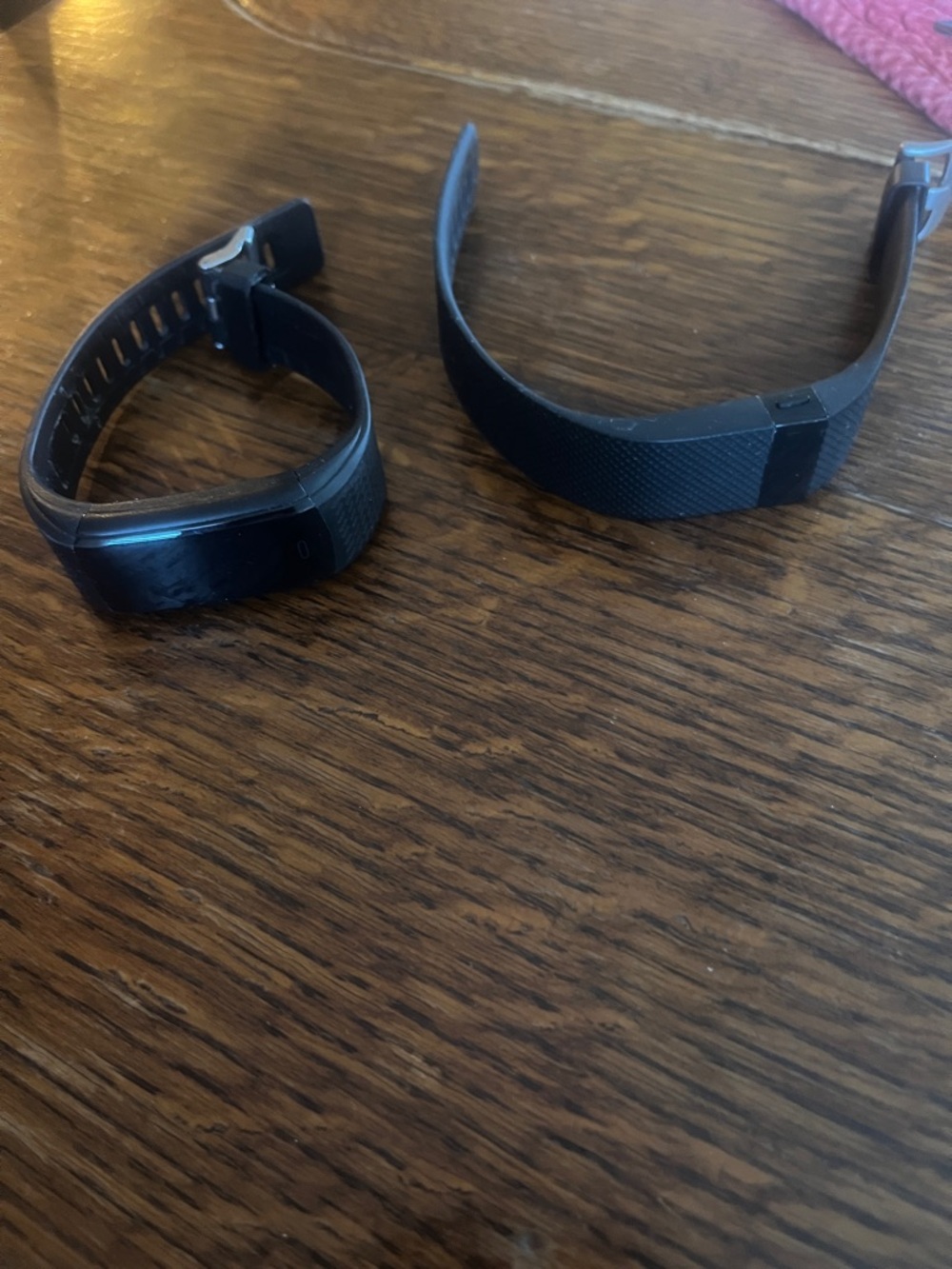Black Silicone Fitness Tracker Bands for Smartwatches